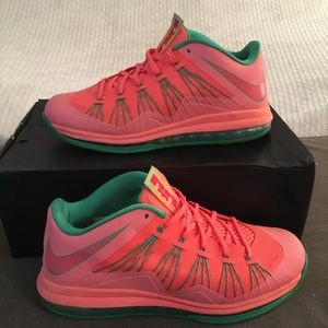 Nike LeBron X Low "Watermelon" Size 11